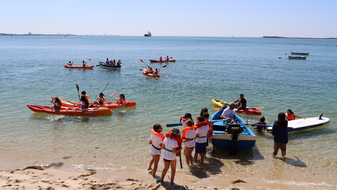 Centenas de crianças de São Sebastião participam em atividades náuticas 